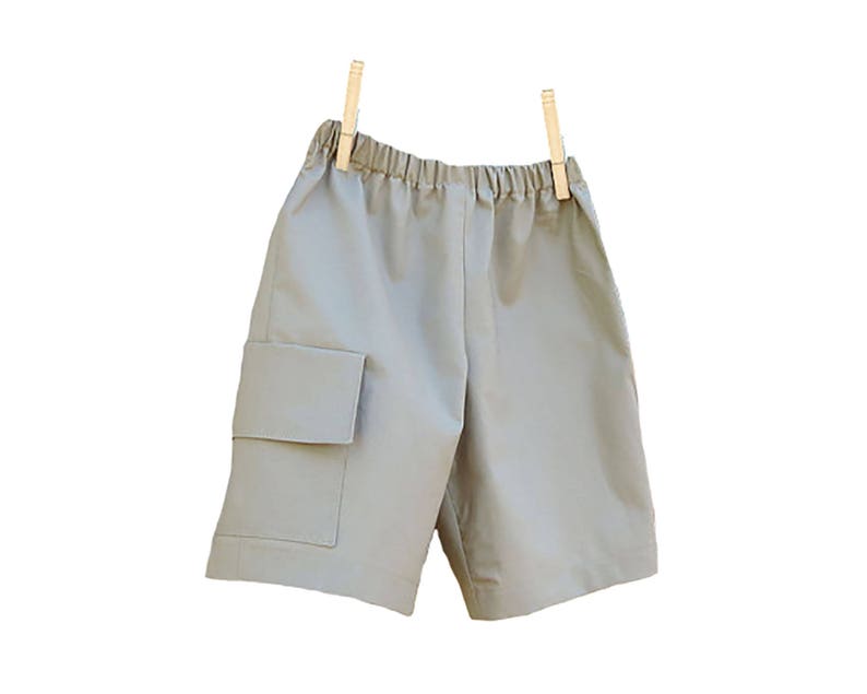 Classic Boys Cargo Shorts Sewing Pattern. Easy Shorts PDF Digital Instant DOWNLOAD. Casey image 2