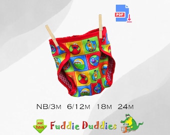 Quick & Easy Baby Diaper Cover Pattern Digital Sewing Pattern. PDF INSTANT DOWNLOAD, Infant Sewing Pattern. Jaxon