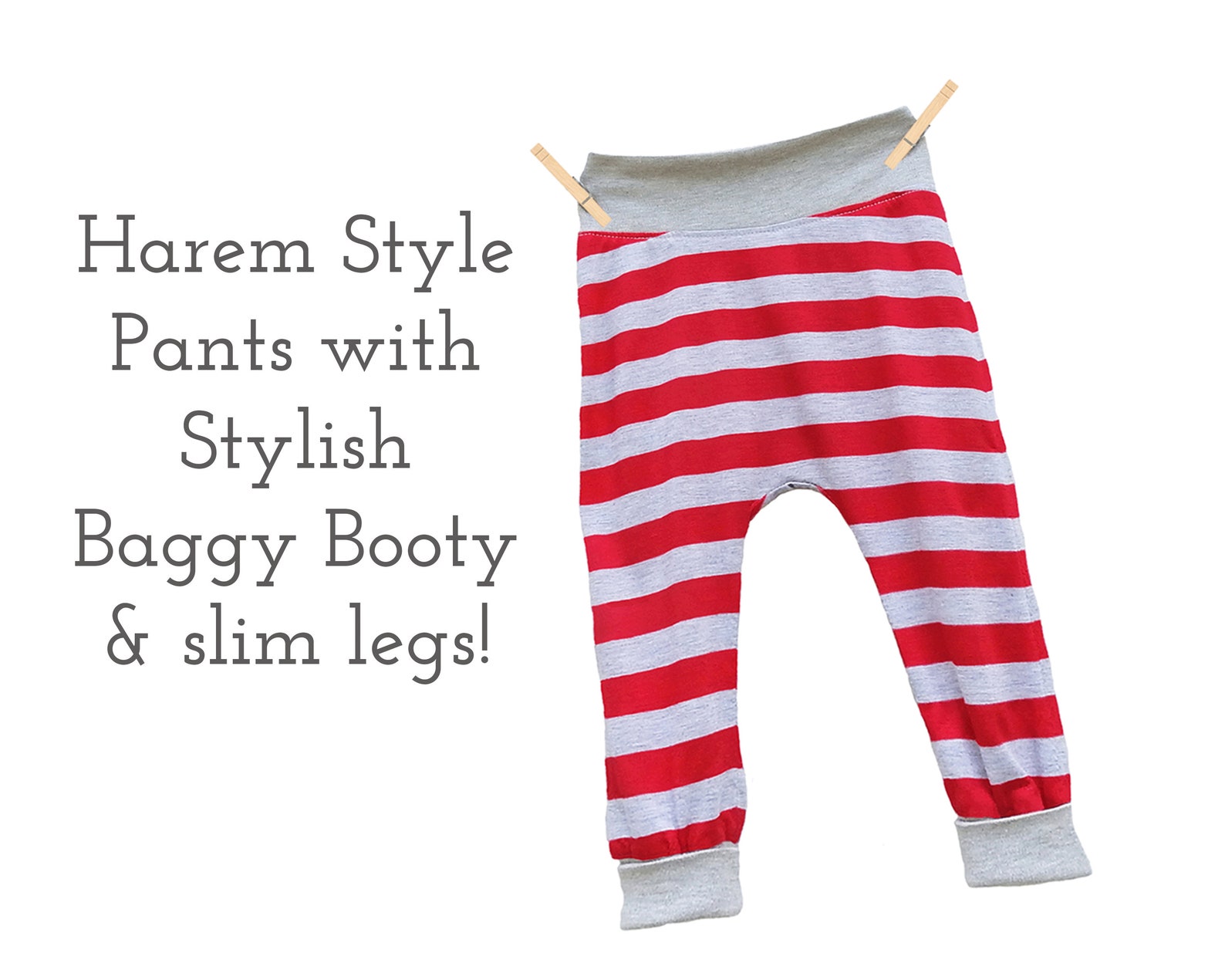 Quick Easy Harem Style Pants Pattern for Boys pdf. Baby Etsy