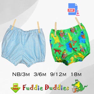 Easy Baby Bloomer Sewing Pattern, Diaper Cover, Infant Nappy Cover. Digital PDF INSTANT DOWNLOAD. Billy