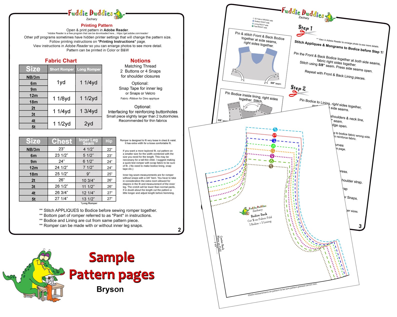 Short &amp; Long Romper PDF Sewing Pattern. Jon Jon Longall | Etsy