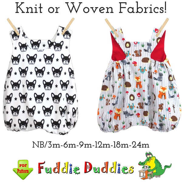 Infant Bubble Romper Sewing Pattern. PDF Instant Download Boys Romper Pattern, Baby Sewing Pattern. Kevin