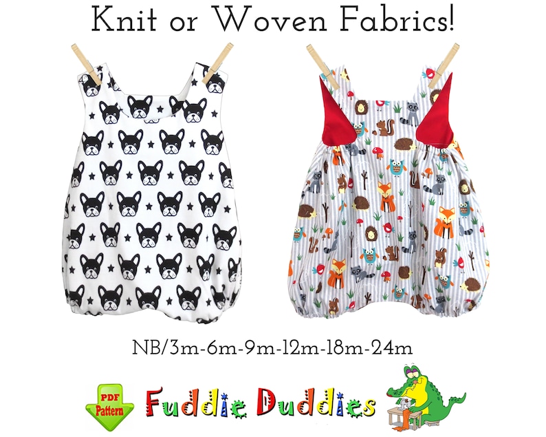 Infant Bubble Romper Sewing Pattern. PDF Instant Download Boys Romper Pattern, Baby Sewing Pattern. Kevin image 1
