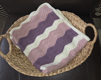 Ivory Ripple Baby Blanket