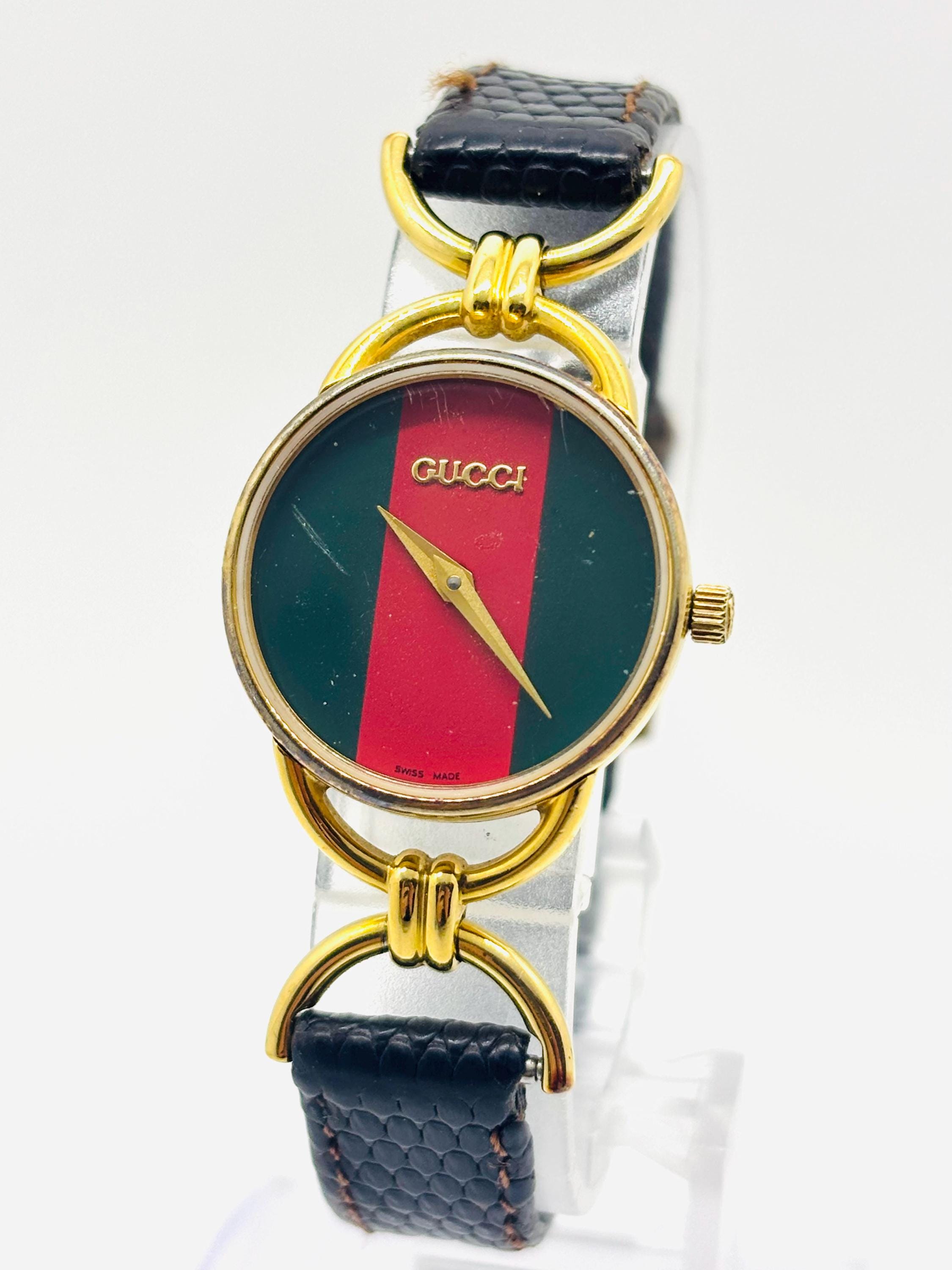 Gucci 0 6000L - Watch Vintage Quartz | Etsy gucci 時計 Dial Gold 