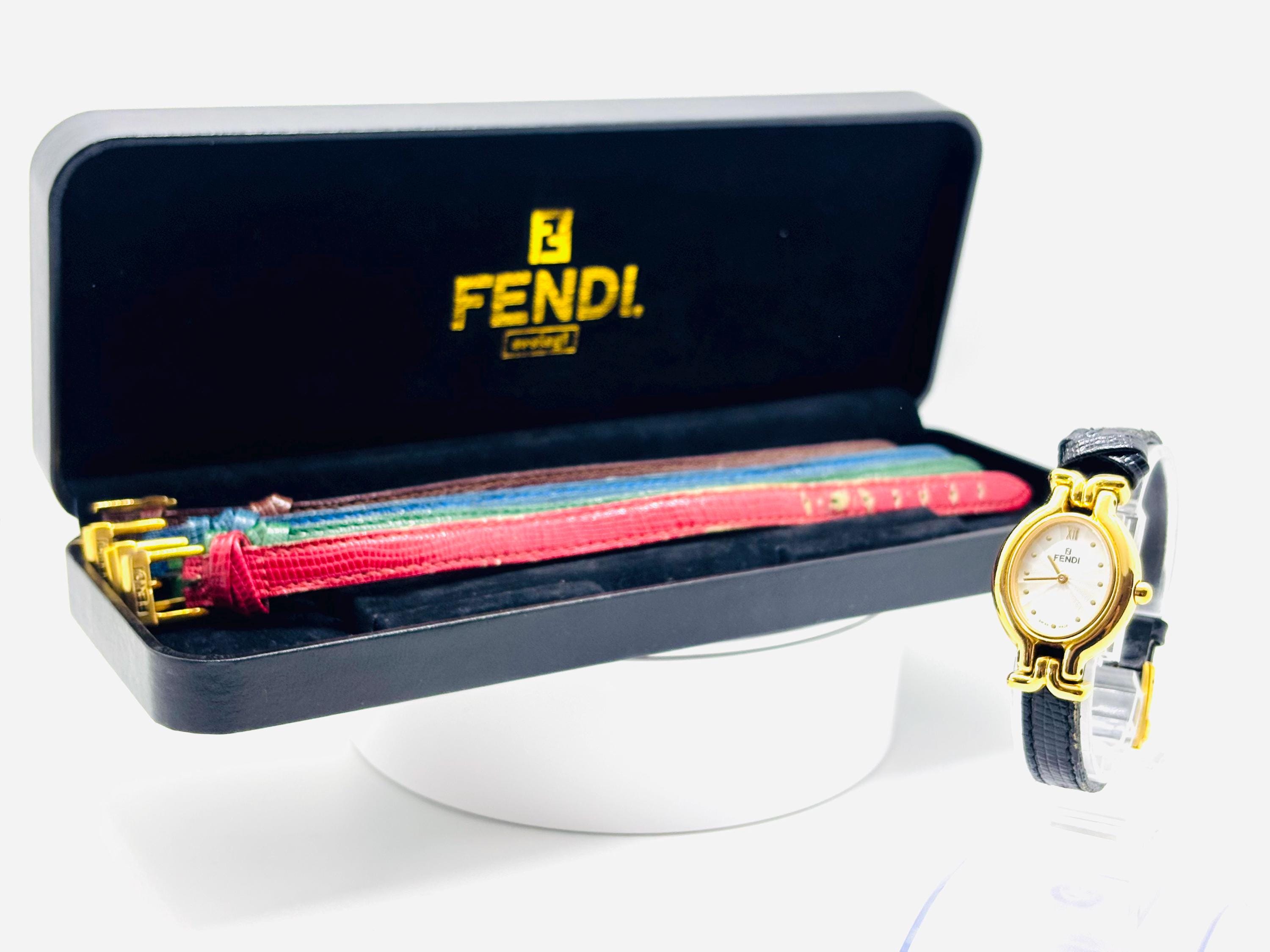 Vintage Fendi Watch with box Rare Vintage 1990s Boxed Vintage Fendi Quartz Watch  main image 2