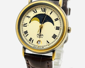 Rare Vintage Seiko Quartz Moon Phase Womens Watch 4K22 0050  display picture 2