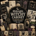 Witchy junk journal, Kit, witchy stickers, witchy things, Midnight Witchy Cabinet product logo