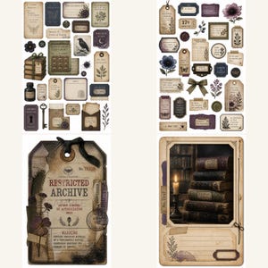 Biblioteksskräpjournal, Kit, bibliotekjournal, biblioteksclipart, Hemsökt bibliotekskortsskåp bild 18