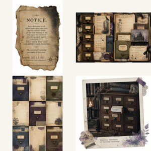 Biblioteksskräpjournal, Kit, bibliotekjournal, biblioteksclipart, Hemsökt bibliotekskortsskåp bild 20