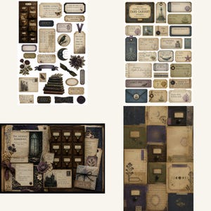 Biblioteksskräpjournal, Kit, bibliotekjournal, biblioteksclipart, Hemsökt bibliotekskortsskåp bild 8