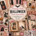 halloween junk journal, Kit, pink halloween junk journal papers, halloween junk journal paper, Vintage Pink Halloween Junk Journal Kit product logo