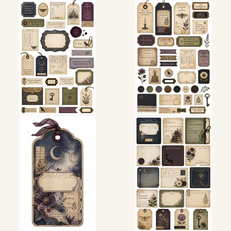 Biblioteksskräpjournal, Kit, bibliotekjournal, biblioteksclipart, Hemsökt bibliotekskortsskåp bild 13