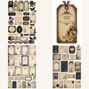 Biblioteksskräpjournal, Kit, bibliotekjournal, biblioteksclipart, Hemsökt bibliotekskortsskåp bild 10