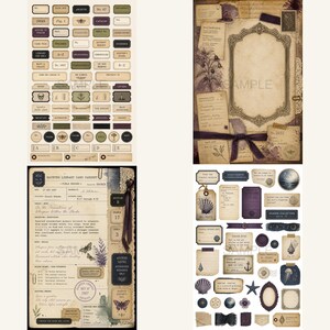 Biblioteksskräpjournal, Kit, bibliotekjournal, biblioteksclipart, Hemsökt bibliotekskortsskåp bild 12
