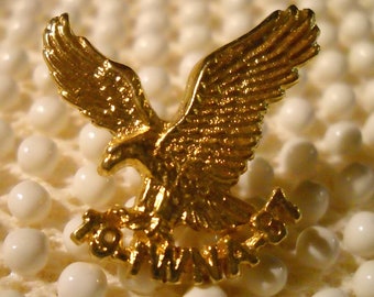 Vintage 1987 INWA Eagle Lapel Pin,  Independent Works of North America Pin, Eagle Lapel Pin, Eagle Tack Pin