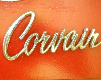 Vintage Corvair Emblem, Chevy Corvair Emblem, Car Restoration Hardware