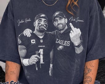 Jalen Hurts Shirt, Jalen Hurts Football Shirt, Nick Sirianni Philadelphia Football Shirt, Jalen Hurts 1 Fan Vintage Shirt, Football Fan Gift