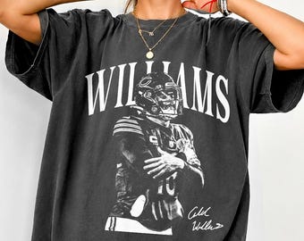Caleb Williams T-Shirt, Vintage Football Graphic Tee, Chicago Bears Game Day, NFL Fan Gift