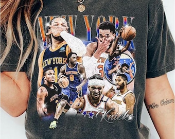 Brunson Anunoby Hart Towns Robinson basketbalshirt vintage comfortkleuren