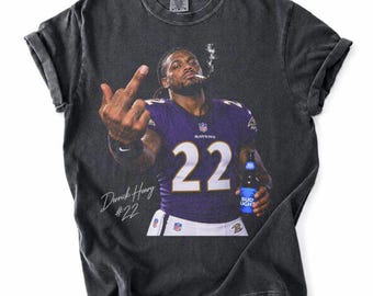 Derrick Henry Shirt, Derrick Henry Football Shirt, Vintage Baltimore Ravens Football Tee, Henry 22 Fan Gift