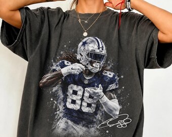 CeeDee Lamb Vintage 90s T-Shirt, Vintage Dallas Cowboys Football  Tee, CeeDee Lamb 88 Graphite Shirt, Football  Fan Gift