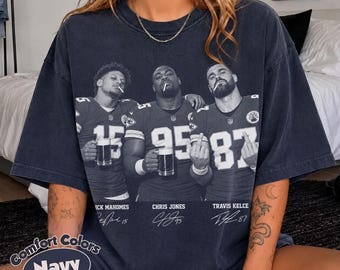 Patrick Mahomes Travis Kelce Chris Jones Shirt, Patrick Mahomes Shirt, Vintage Kansas City Chiefs Football Tee, Funny Football Gift