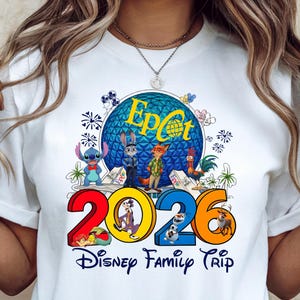 Epcot Disney Family Trip Shirt 2026