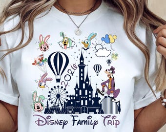 Disney Family Trip Shirt Disney Castle Vacation Tee Mickey Friends Matching Family Disneyland Shirts