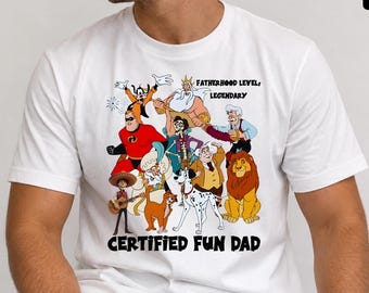 Camiseta divertida para el Día del Padre, Camiseta Disney para Papá, Regalo de Cumpleaños para Papá, Camiseta Legendaria para Papá, Regalo para Abuelo Jubilado, Camiseta Certificada para Papá Divertido