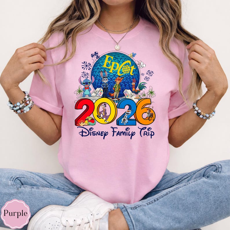 Epcot Disney Family Trip Shirt 2026