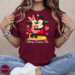 Mickey Minnie Disney Anniversary Couple Trip Shirt