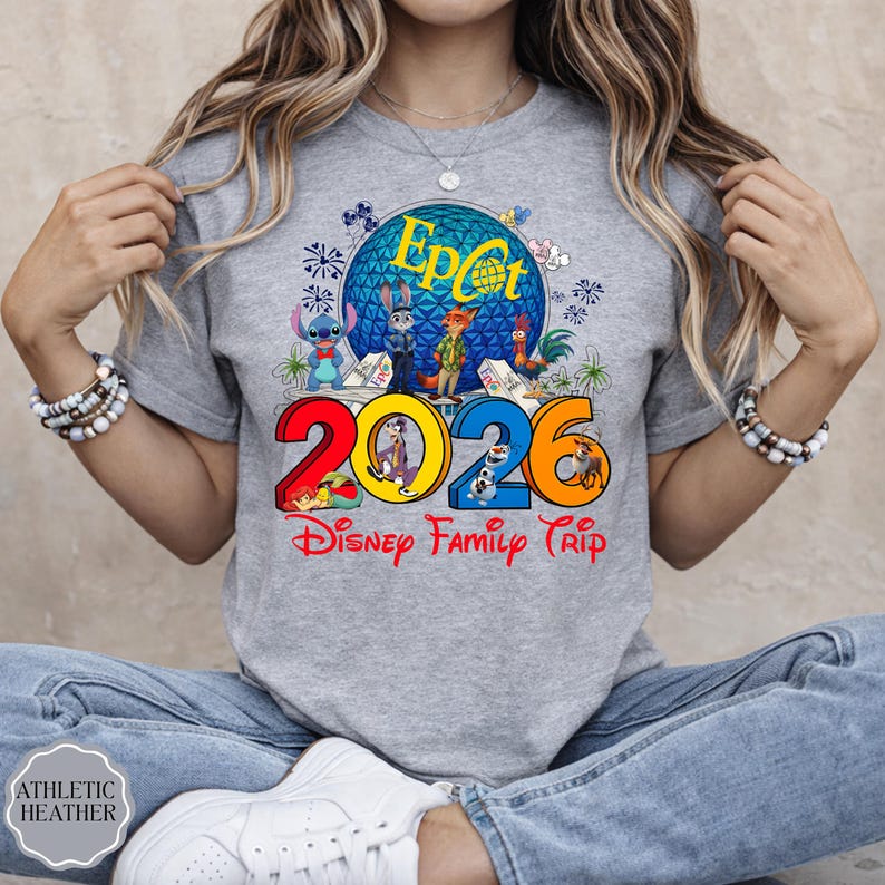 Epcot Disney Family Trip Shirt 2026