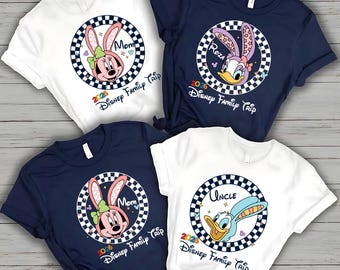 Disney Trip Shirt: Mickey Minnie Daisy Donald Pluto Goofy Disney World Family Shirt, 2026 Custom Disneyland Park Vacation Tee