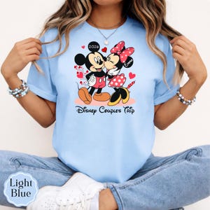 Mickey Minnie Disney Anniversary Couple Trip Shirt
