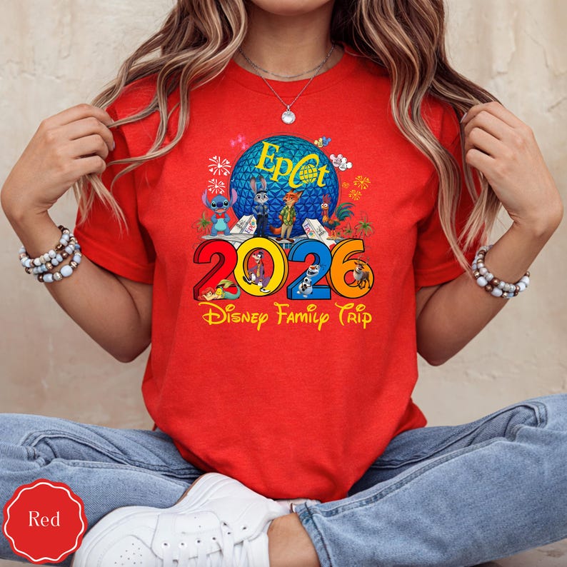 Epcot Disney Family Trip Shirt 2026