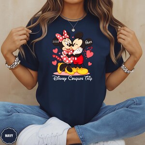 Mickey Minnie Disney Anniversary Couple Trip Shirt