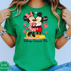 Mickey Minnie Disney Anniversary Couple Trip Shirt