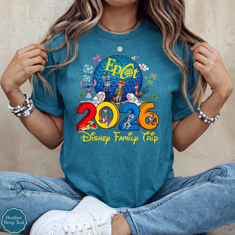 Epcot Disney Family Trip Shirt 2026