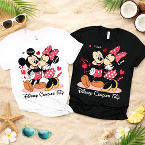 Mickey Minnie Disney Anniversary Couple Trip Shirt