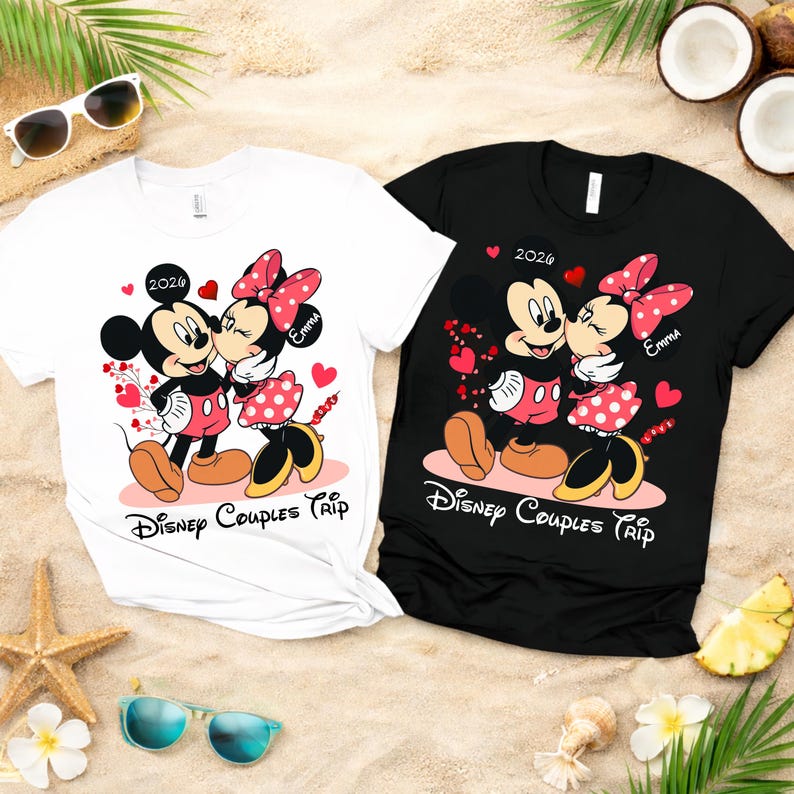 Mickey Minnie Disney Anniversary Couple Trip Shirt