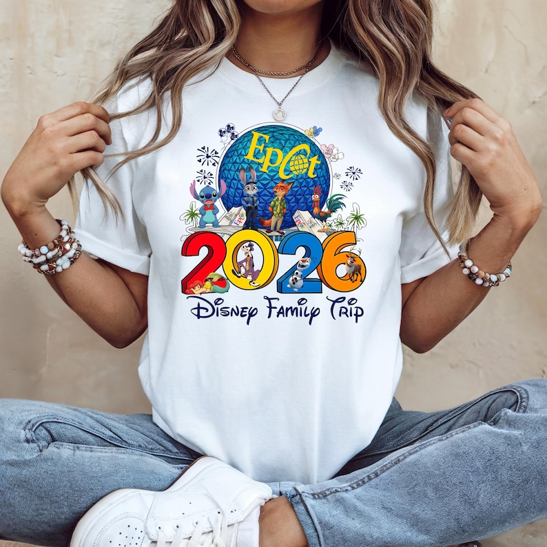 Epcot Disney Family Trip Shirt 2026