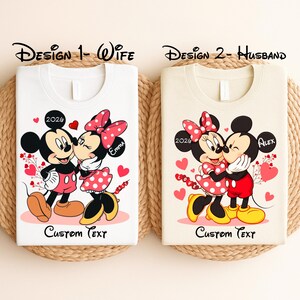 Mickey Minnie Disney Anniversary Couple Trip Shirt