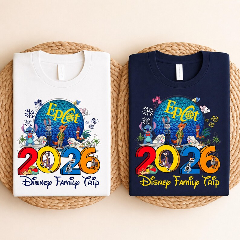 Epcot Disney Family Trip Shirt 2026