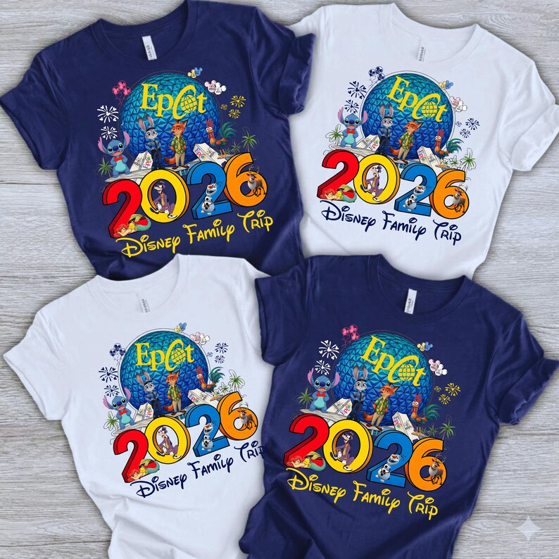 Epcot Disney Family Trip Shirt 2026