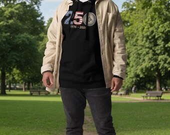 Masonic 250th Anniversary Square & Compasses USA Patriotic Premium Hoodie