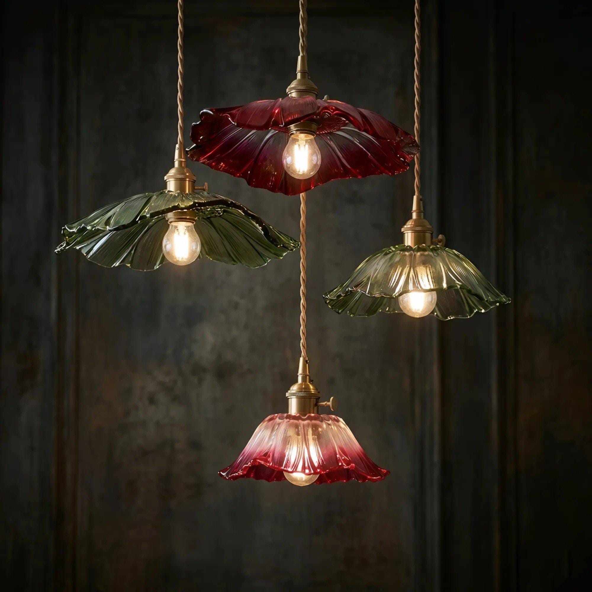 Flower pendant light - Etsy 日本