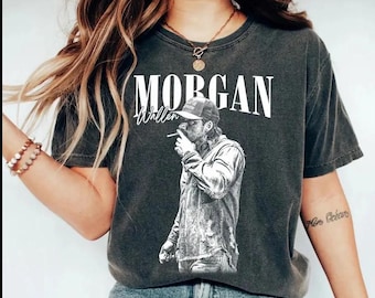BC14 Morgan Wallen Maglietta grafica vintage, maglietta retrò di musica country, maglietta oversize da concerto western
