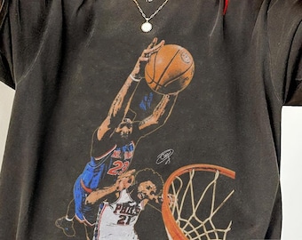 Maglietta Mitchell Robinson Dunk Joel Embiid, regalo per i tifosi dei Knicks, maglietta dei playoff NBA