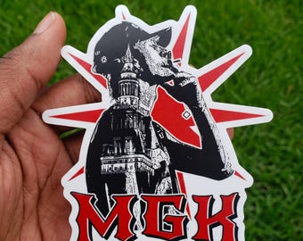 Mgk Kiss-cut Sticker Stickers Car Magnet Accessories and Gifts for girlfriend Logo vinyl Decal